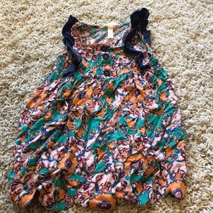 Beautiful floral dress w/ scalloped hem. MJ